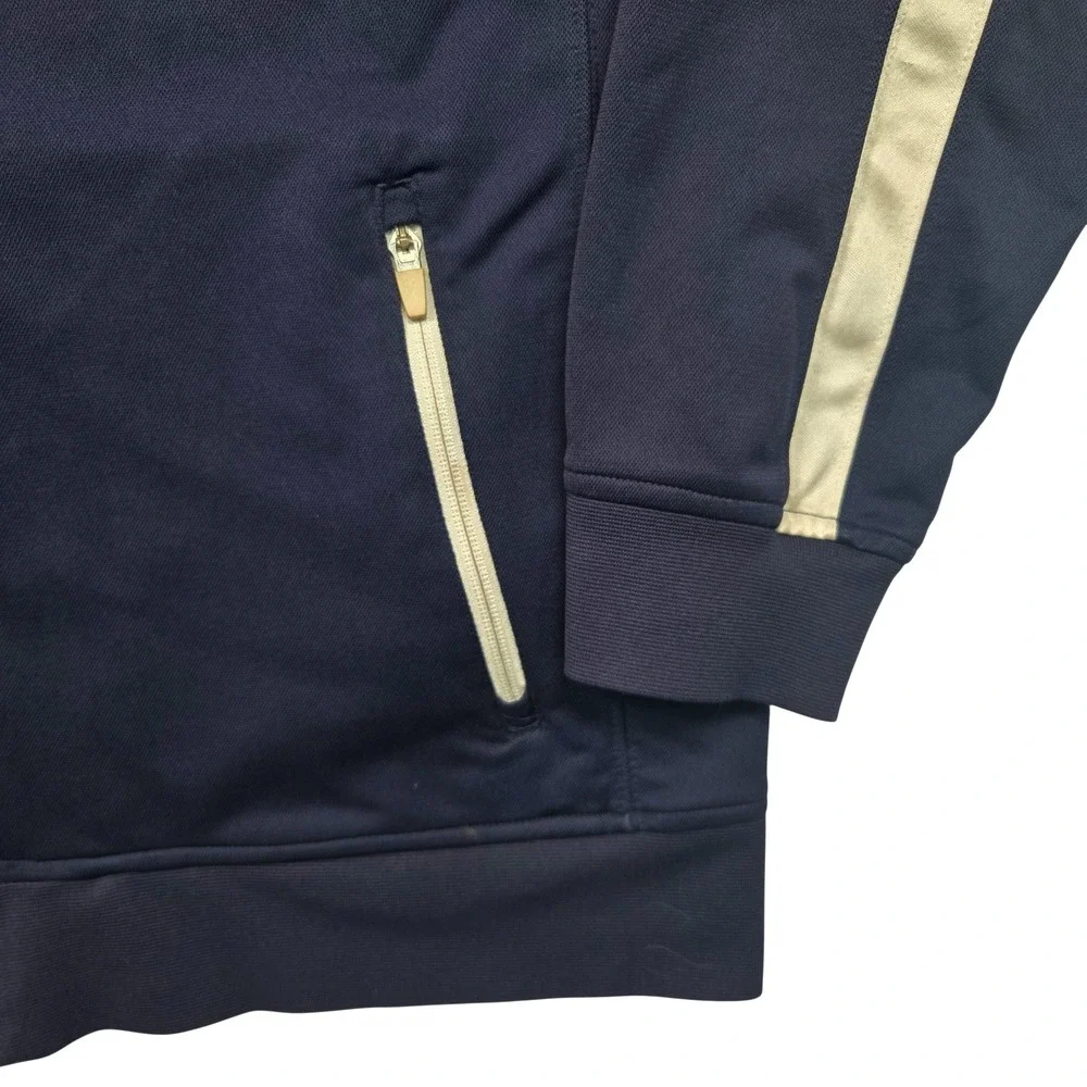 Men's Vintage Jordan Jumpman Full Zip Track Jacket Navy Blue White Size Large L